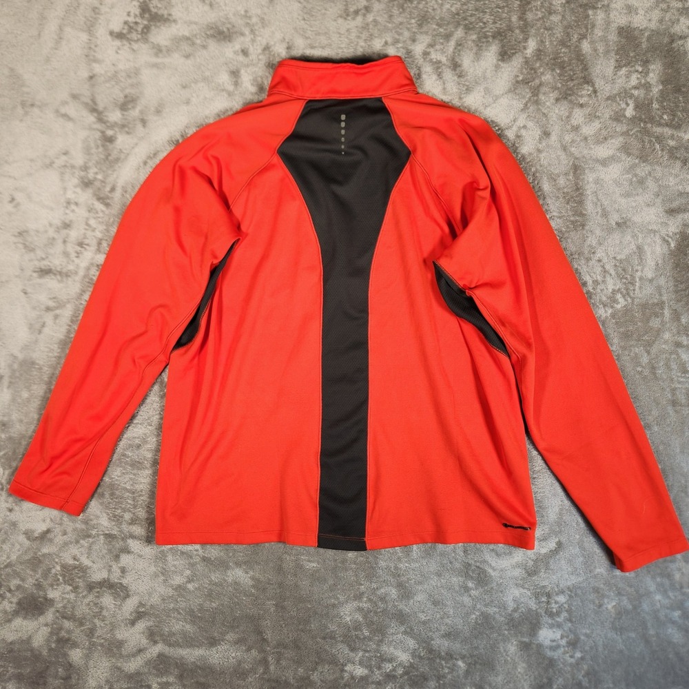 The North Face Pullover Mens XL A5UN Red 1/4 Zip Thumbhole Mesh Panel EUC - Picture 7 of 9